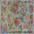 China flower deisgn mesh with glitter fabric materials to make shoes (nuevo material para calzados)